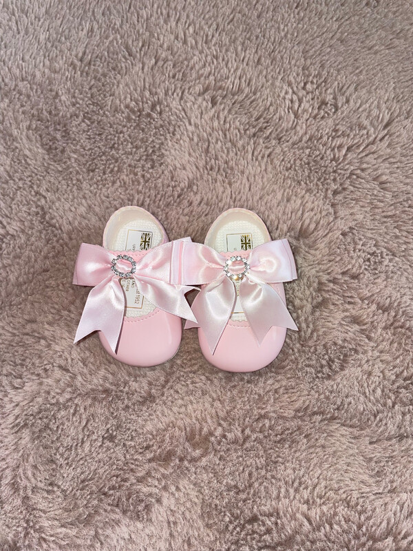 Sparkle Bow Shoe Pink