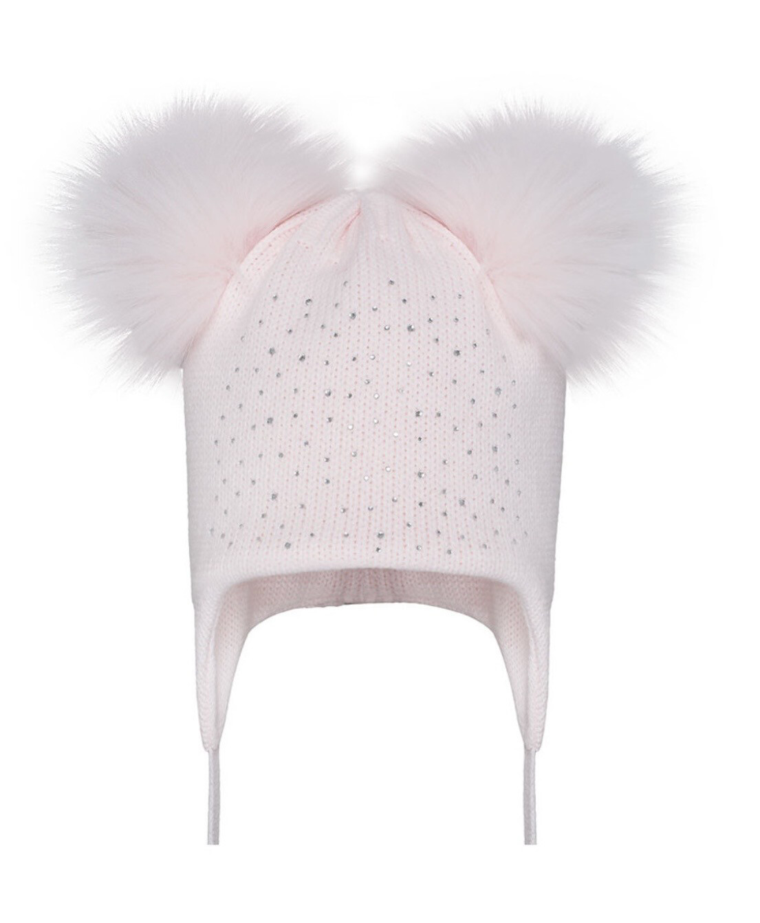 Double Pom Sparkle Hat