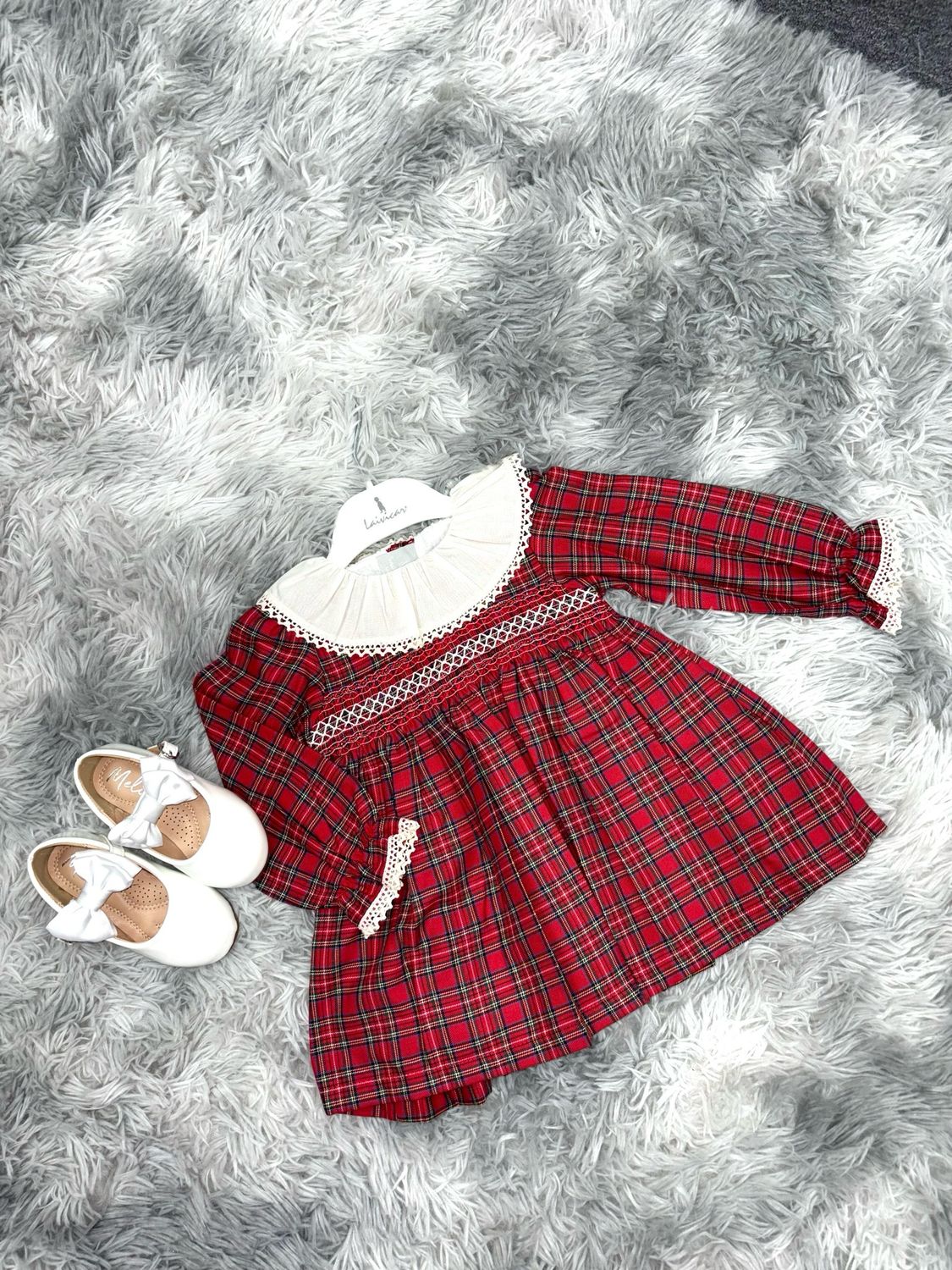 Laivicar Collar Tartan Dress