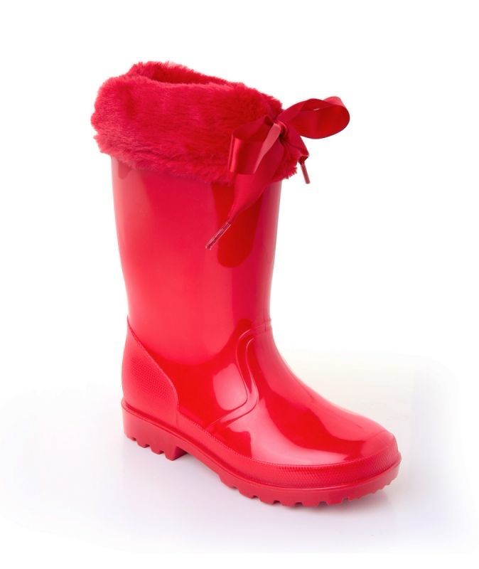 Red Fur Wellie