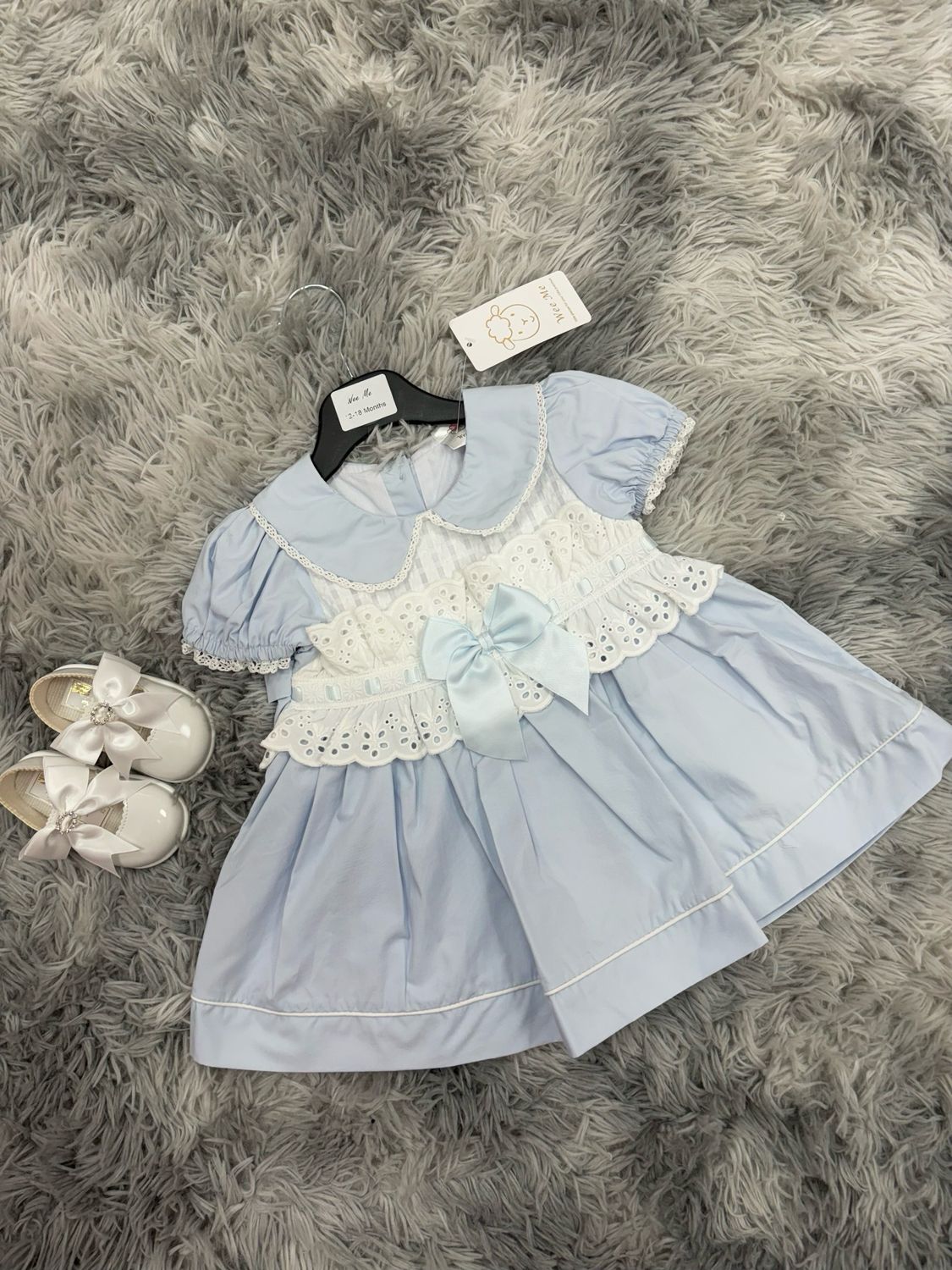 Wee Me Baby Blue Frilly Dress