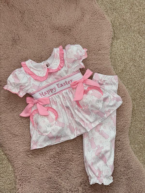 Happy Easter Smocked Pjs