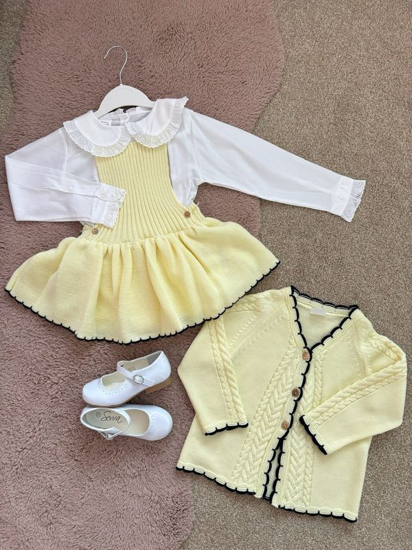 Lemon Knit Three Piece Set