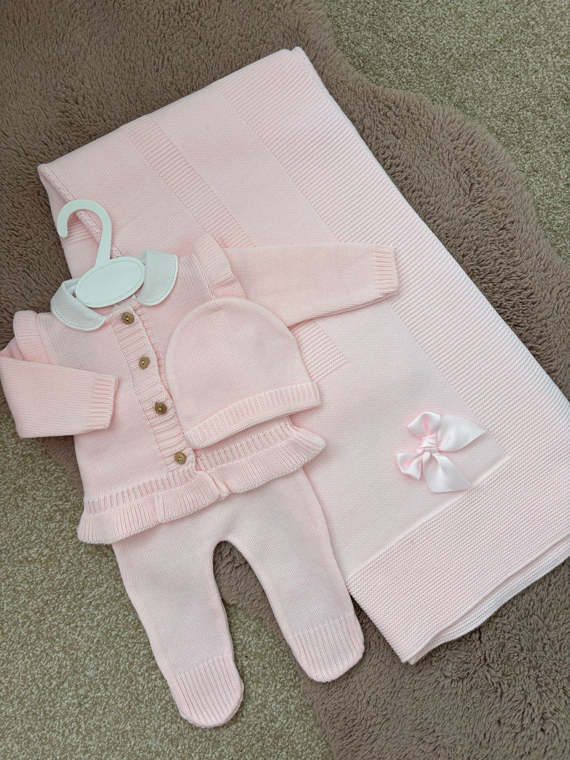 Knitted Two Piece And Hat