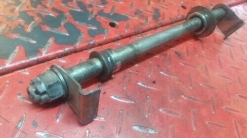 KAWASAKI ZX6E ZZR 600 MOTORCYCLE &gt; REAR AXLE + COLLARS + NUT # 41068-1350