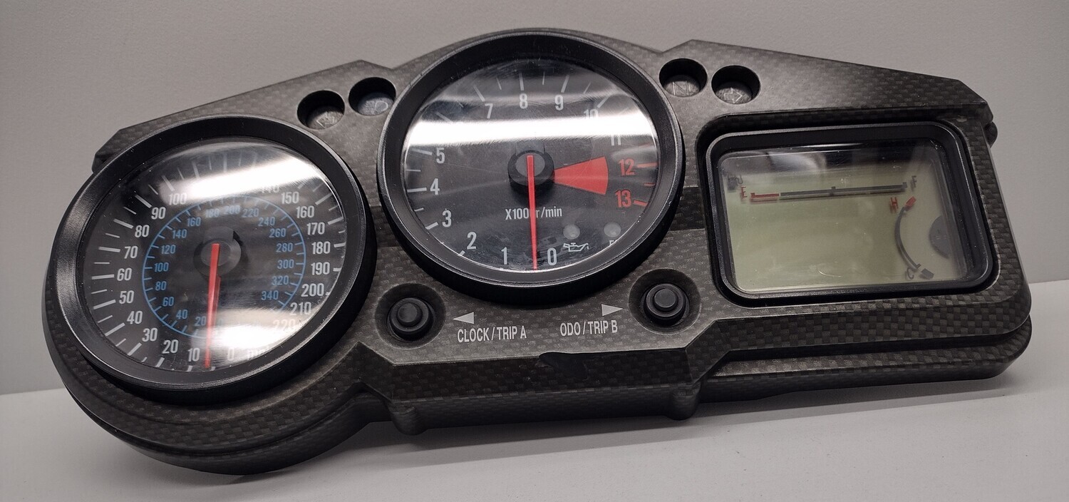 02-05 KAWASAKI NINJA ZX-12R GAUGE METER SPEEDOMETER DASH TACHOMETER # 28011-1222