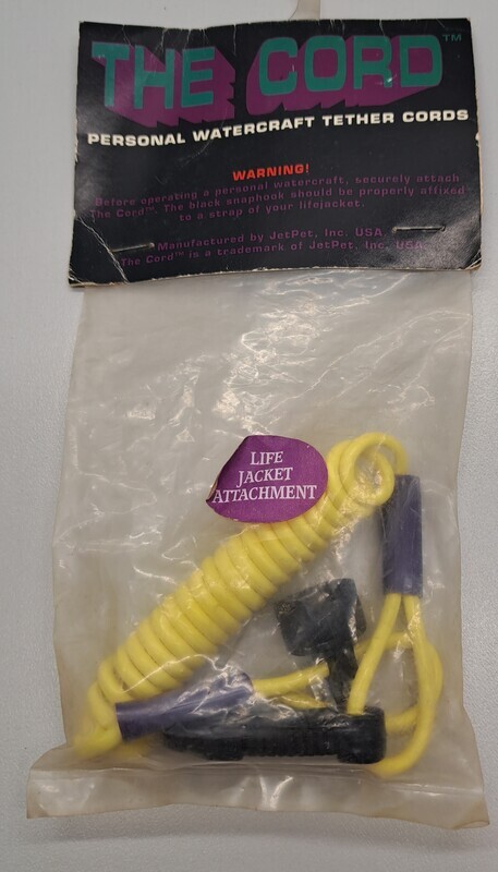 Watercraft + Jet Ski + Boat + PWC Lanyard Cord Barrel Style &quot; Yellow / Purple &quot;