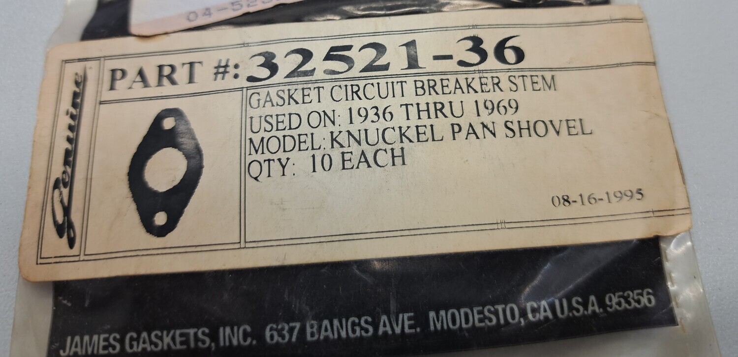 Harley Davidson Circuit Breaker Stem Gaskets ( 10 PACK ) Knuckle Pan Shovel head # 32521-36