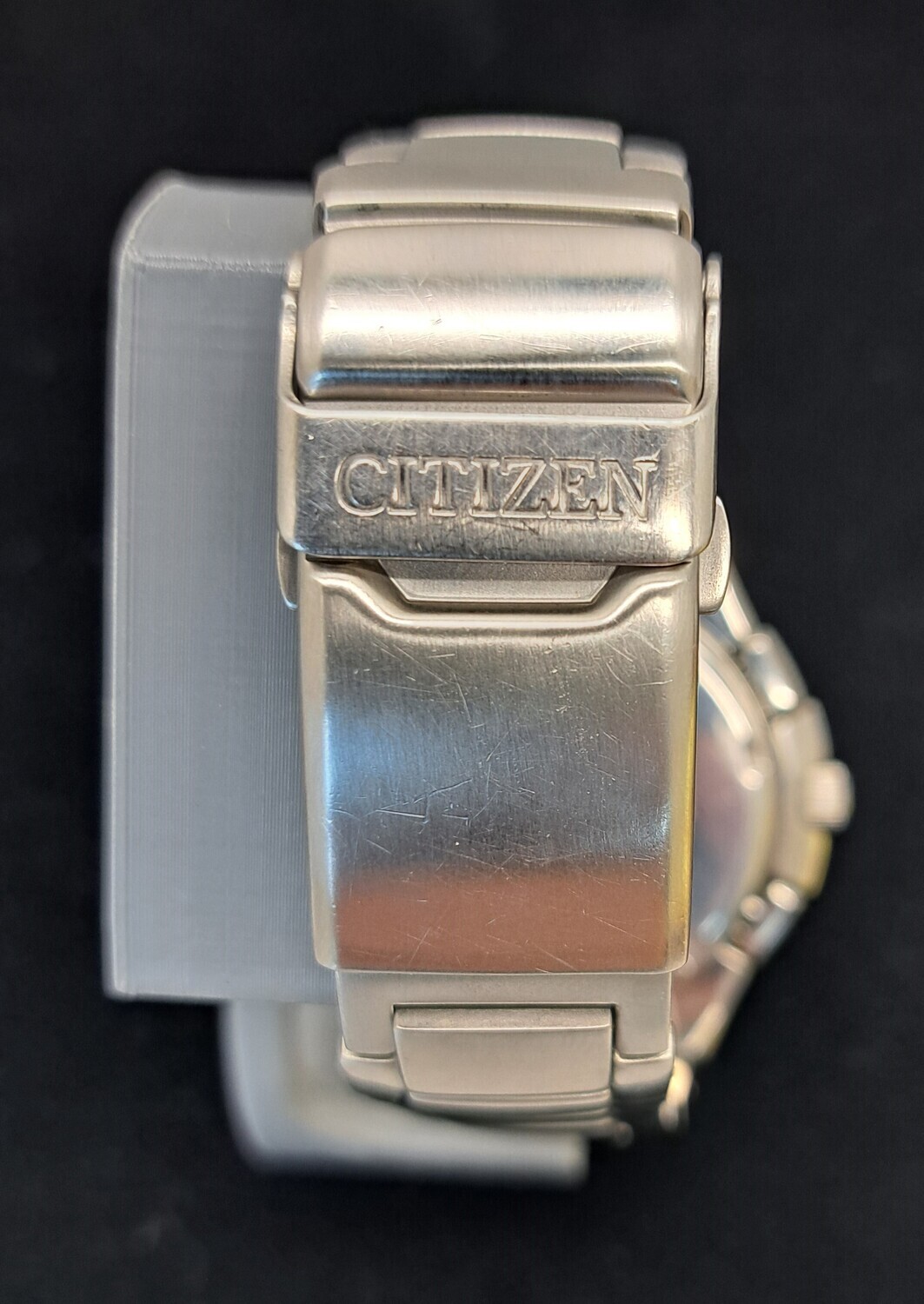 Citizen Eco-Drive Skyhawk C651 Q02128 Solar Mens Watch New Battery + Calibrated