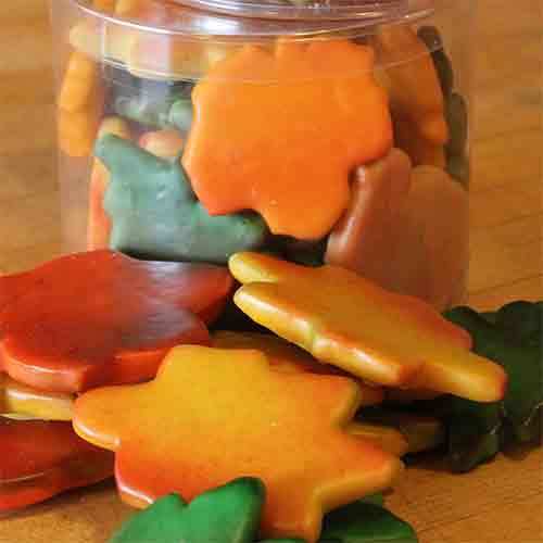fall leaves cookies