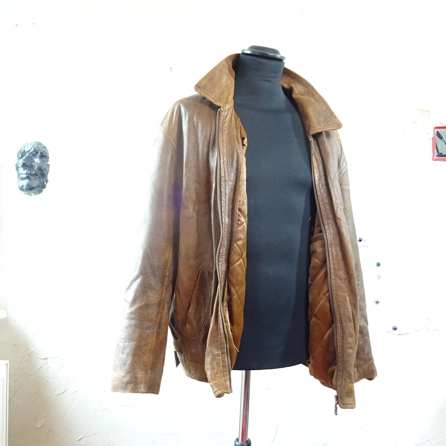 Alte Herrenlederjacke