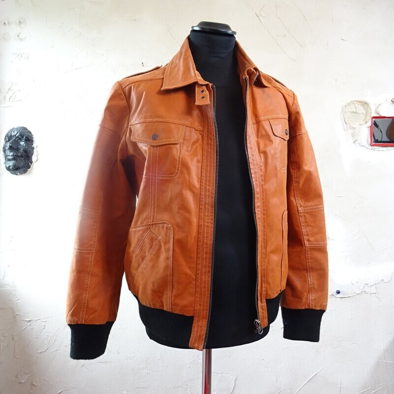 Unisex leather jacket