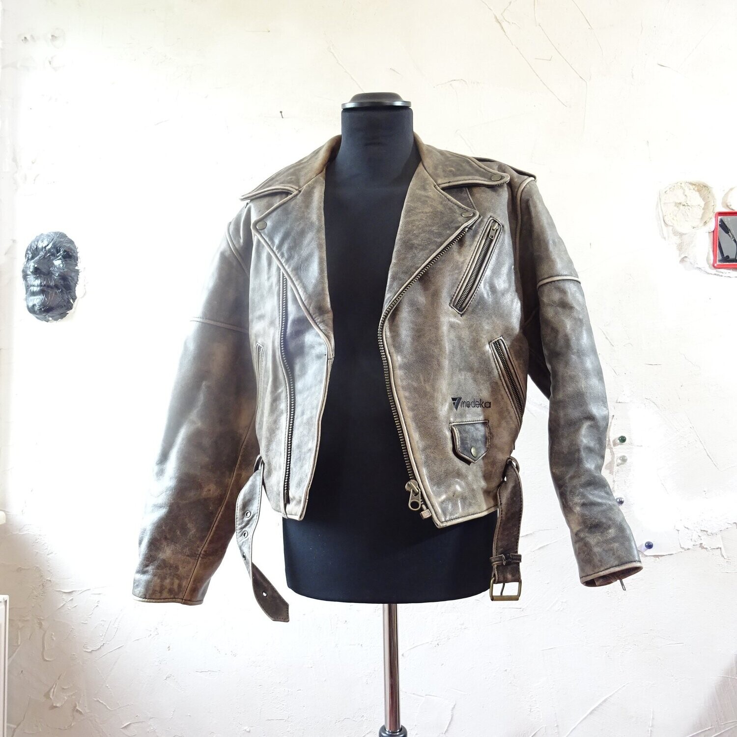 Biker Style Lederjacke