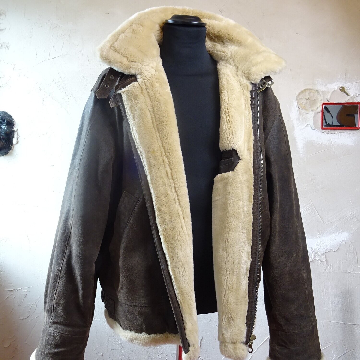 Schaf-Felljacke