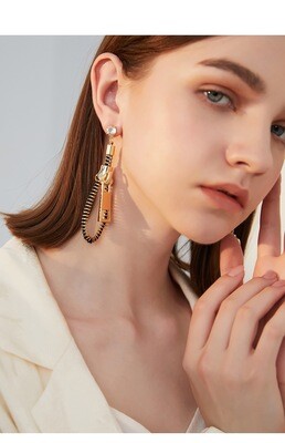 Zipper earrings