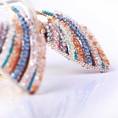 Exotic bohemian rhinestone earrings