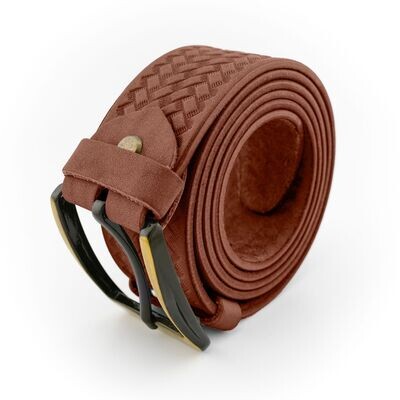 FAЇNA Prestige - Chess Brick | Handcrafted Embossed Genuine Leather Belt
