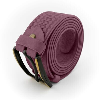FAЇNA Prestige - Chess Purple | Handcrafted Embossed Genuine Leather Belt