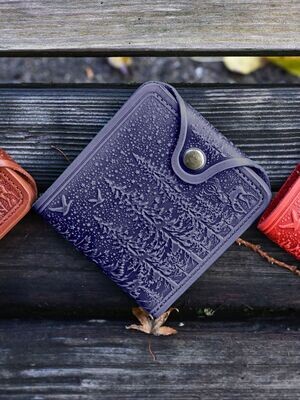 FAЇNA Woodland - Handcrafted Embossed Genuine Leather Wallet