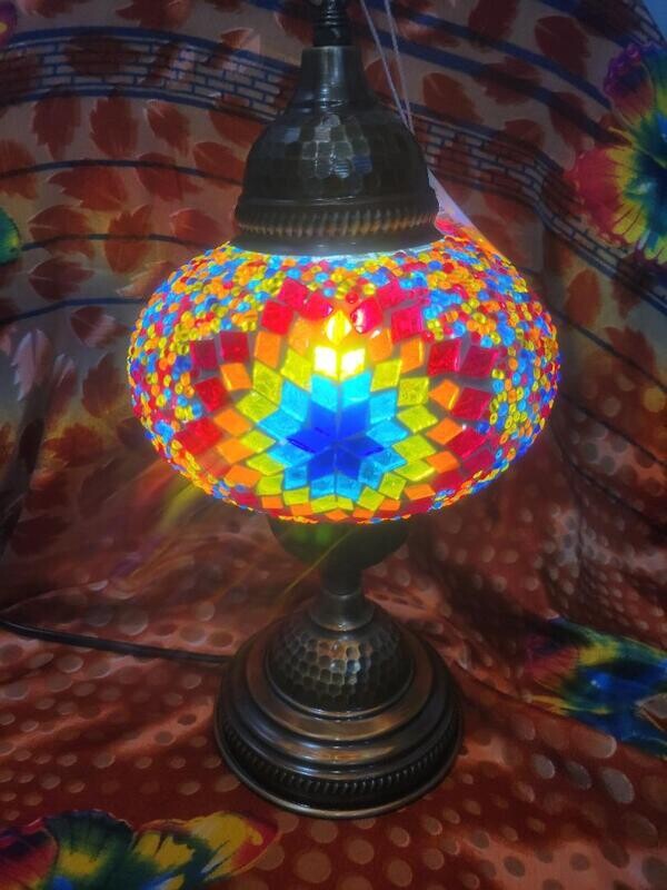 Turkish Lamp with Rainbow globe