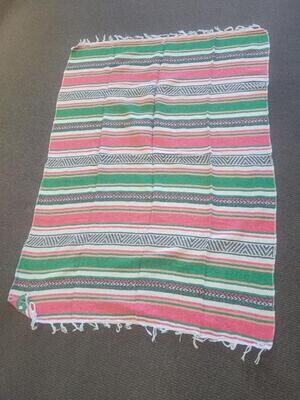 Earth Rag Blankets Green & Pink