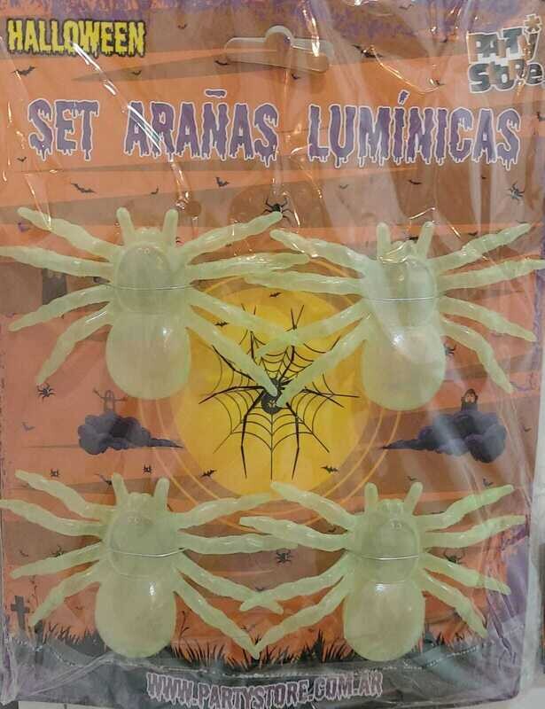 SET ARAÑAS BRILLA OSCURIDAD