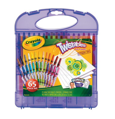Kit Crayola Morado Crayones Twistables Y Block