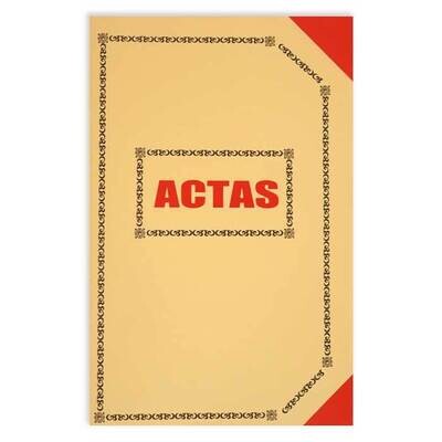 Cuaderno De Actas Punta Roja 60Hojas