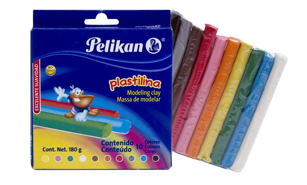 Plasticina Pelikan de 10 Colores