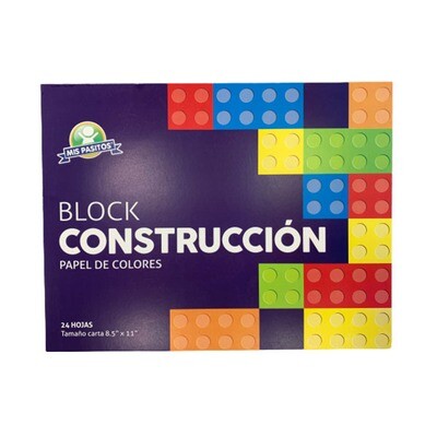 Block Cartulina Construccion Carta Pasitos