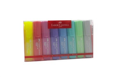 Resaltadores Faber Castell De 8 Colores Pastel