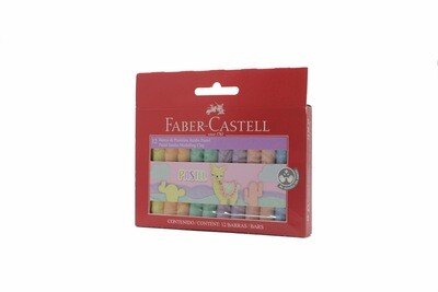 Plasticina Faber Castell De 12 Colores Pastel