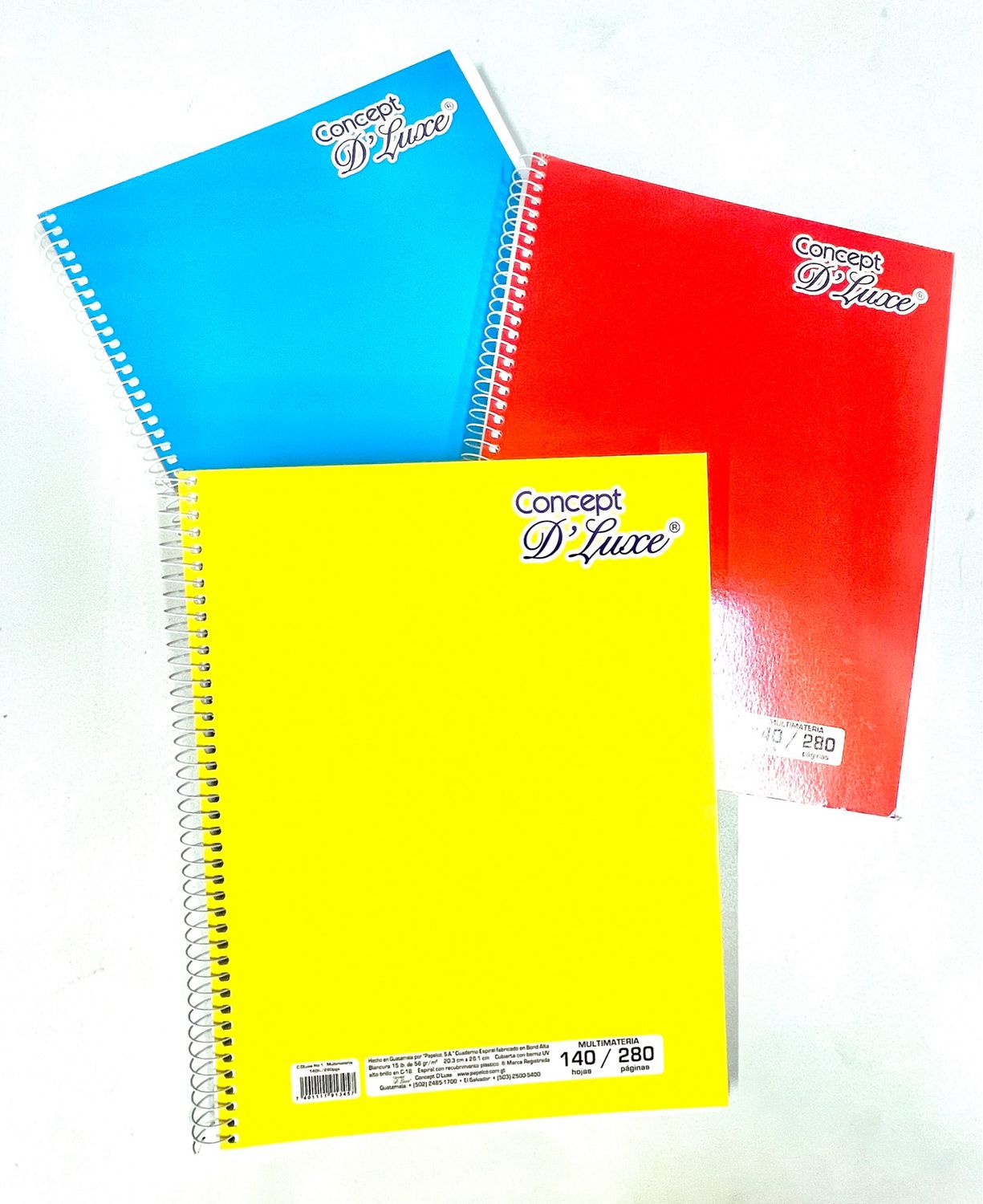 Cuaderno Espiral Multimateria De 140H Pasta Suave Concept