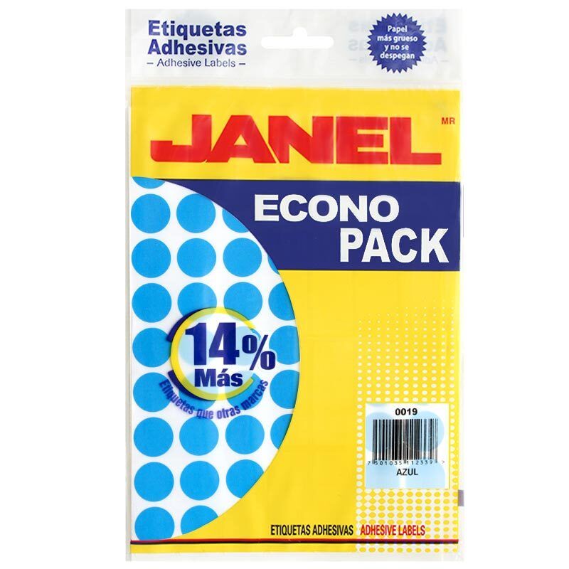 Etiquetas Adhesivas Janel Circulo 19Mm 560Unidades