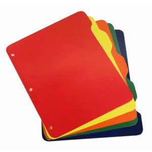Separadores Arcoiris 5 Pestanas 1/2 Carta Cartulina