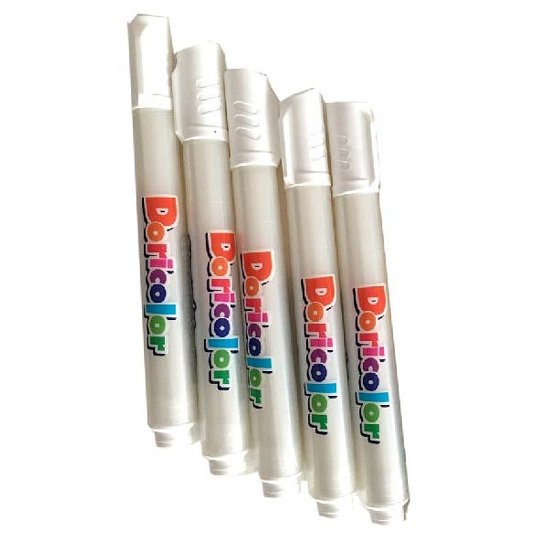 Marcador Marcatodo Blanco Doricolor A Base De Tempera