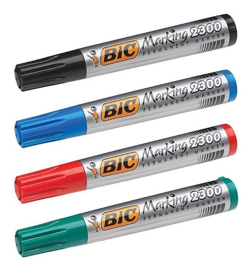 Marcador Permanente Bic Marking Biselado