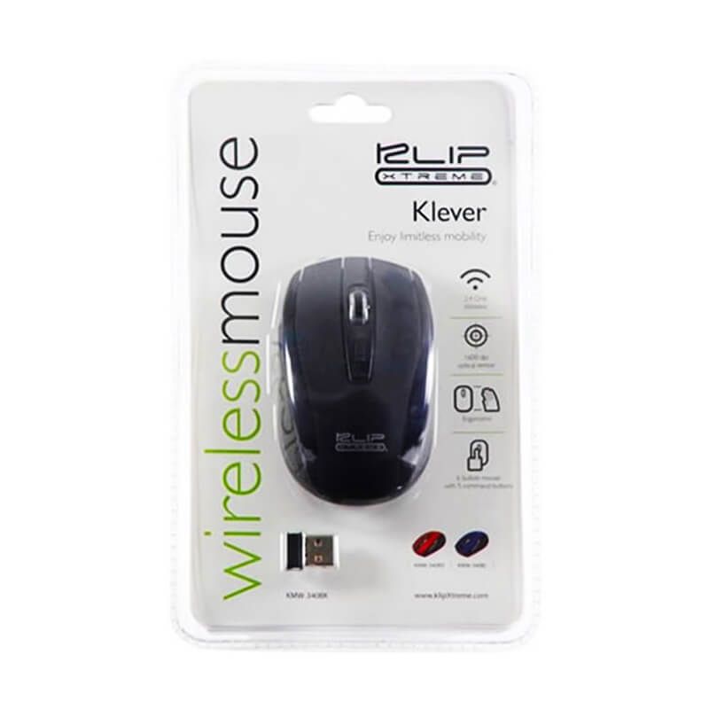 Mouse Inalambrico Klip Xtreme Kmw-340Bk