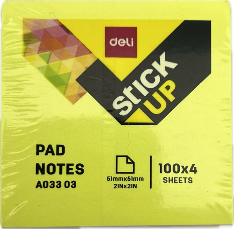 Block Notas Stick Up 2*2 Neon 400hojas