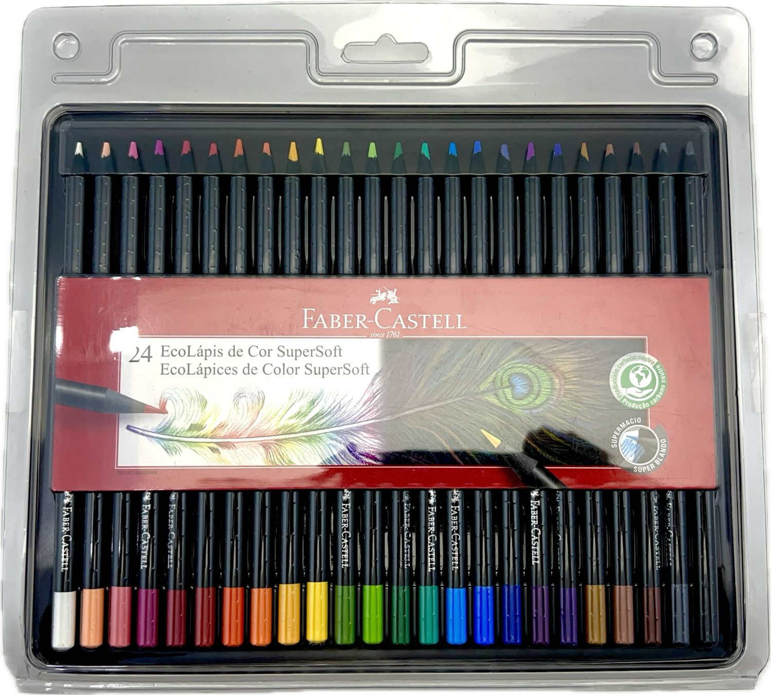 Crayones De Madera 24 Colores Faber Castell Supersoft