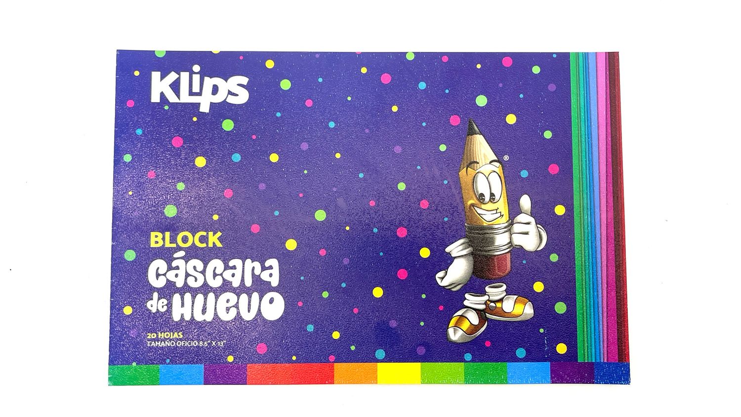 Block Cascara De Huevo Oficio Klips 20 hojas