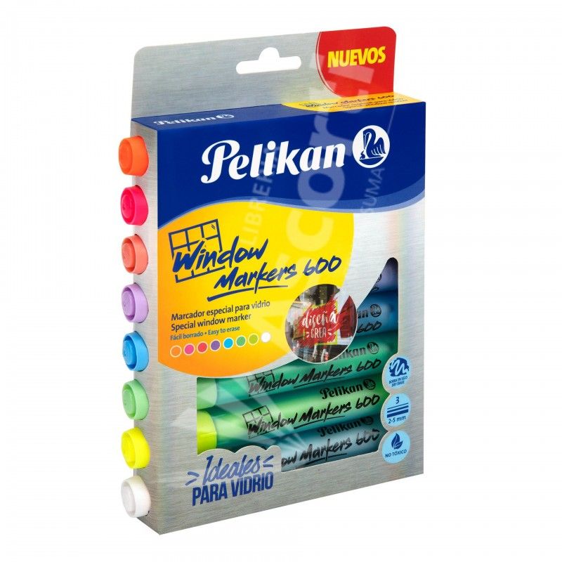 Marcadores Para Vidrio Pelikan 8 Colores