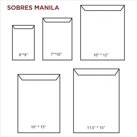 Sobre Manila Carta 10"X 12" Unidad