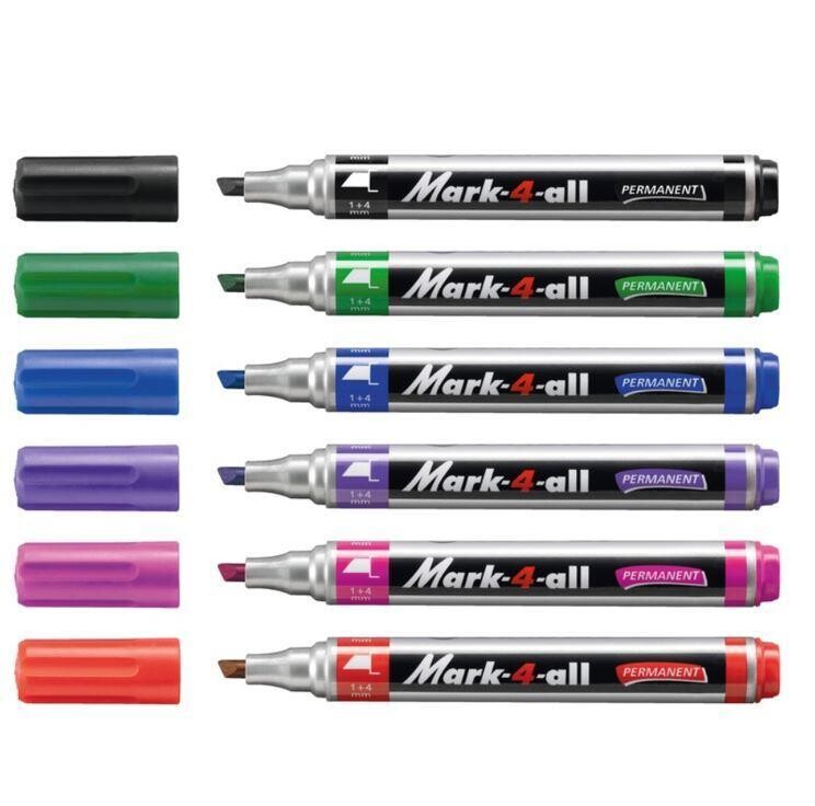 Marcador Permanente Stabilo Mark4All Biselado
