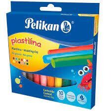 Plasticina Pelikan De 10 Colores