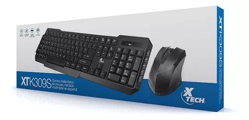 Teclado Inalambrico Con Mouse XTECH XTK310S Espanol