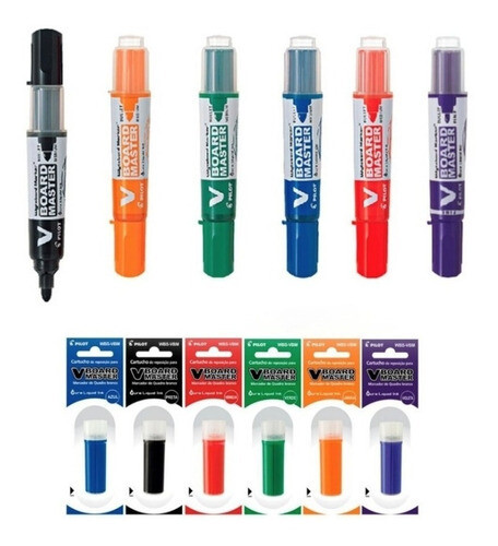 Cartucho Pilot Para Marcador Permanente Pilot V-Master