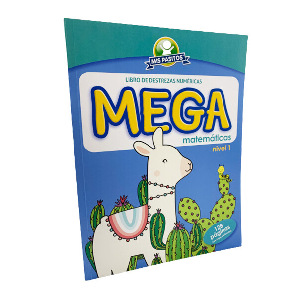 Libro Colorear Mega Escritura Y Matematicas Mis Pasitos