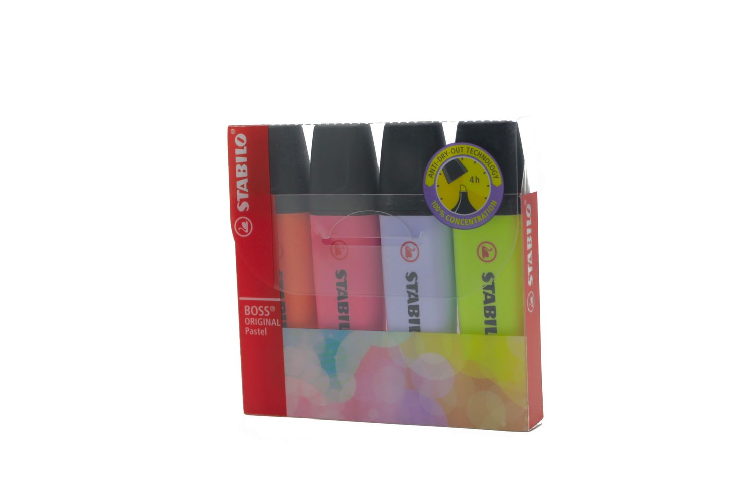 Resaltadores Stabilo Boss 4 Colores Pastel