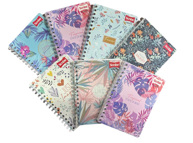 Cuaderno Espiral 1/2 Carta Scribe Natural